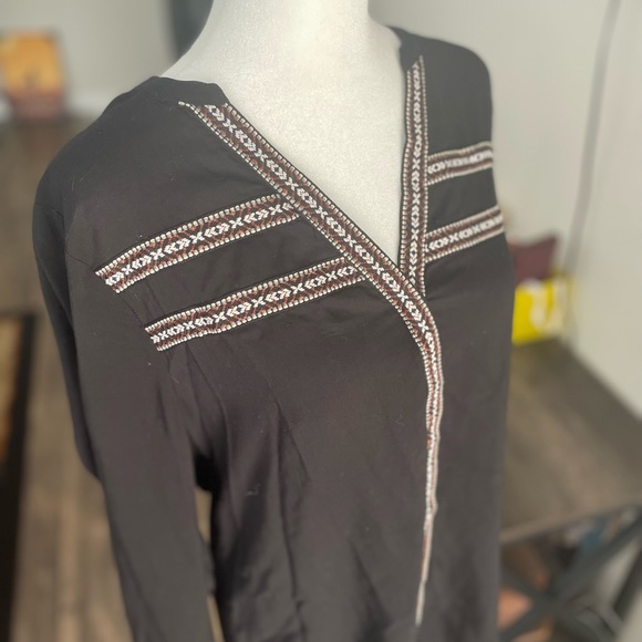 Buckle Black Button Up - Picture 2 of 3